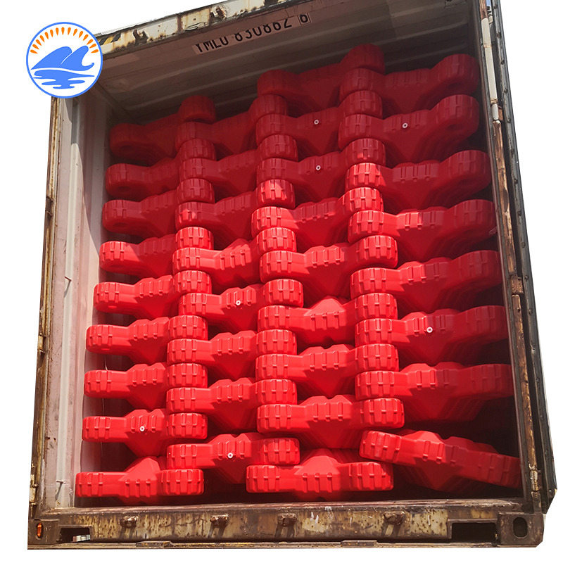 Pantoon Bouy Floating Plastic Wave Breaker Design Plastic Floating Breakwater